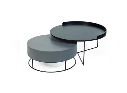 Modern Coffee table Gray Side tables luxurious Living room Furniture Table