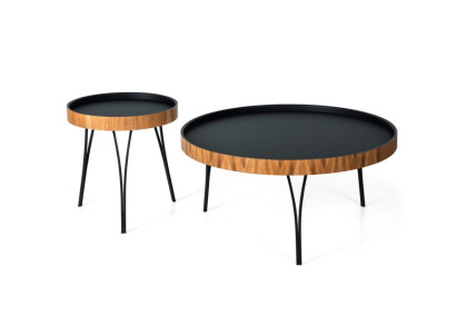Coffee table Black Modern Living room table Tables 2x Designer Coffee table