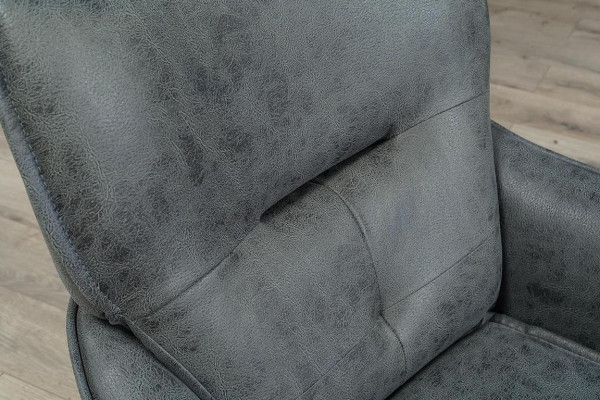 Gray one-seater exclusive r Armchair Lounge Club 1-Seater luxury one-seater