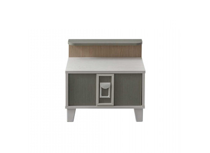 Bedside table Nachtkosolen Consoles Wood Childrens room Modern Gray Girls
