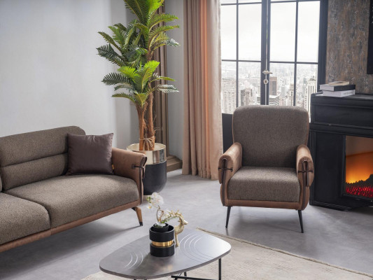 Sofa Two-seater Upholstered furniture Living room Textile Furniture Upholstered furniture Furnishings