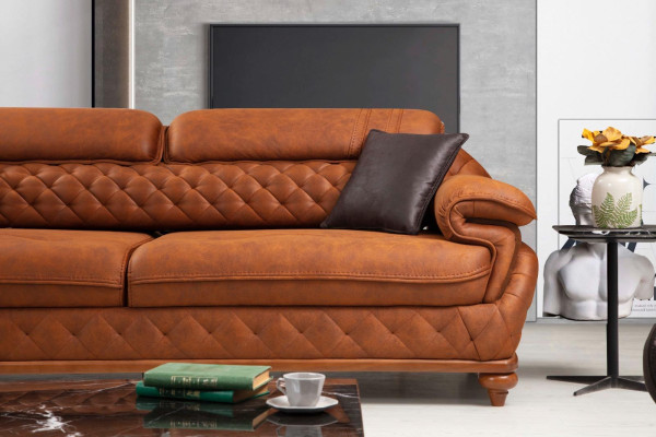 Three Seater Sofa Couch Living room Upholstered Sofas Modern Design Luxury Furniture