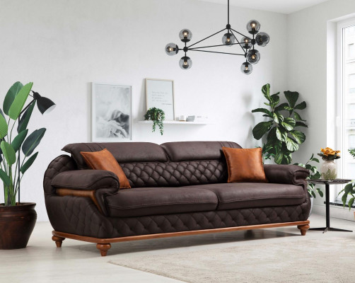 Living room Upholstered Sofas Modern Three Seater Sofa Couch Luxury Upholstery Furniture