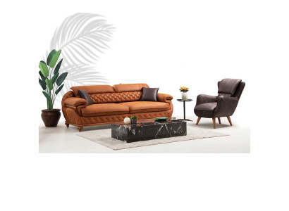 Modern Living room Complete Set Three Seater Sofa Couch Armchair Luxury Furniture