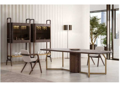 Luxury Villen Furniture dining set Dining room Complete Table 4x Chair Sideboard 7 pieces