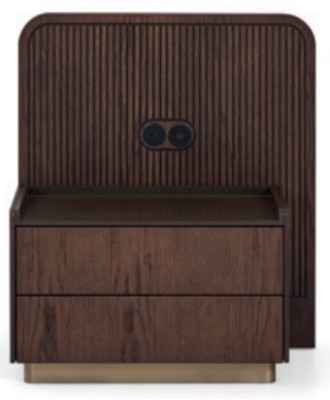 Bedroom Set Luxury Complete's Bed +2x Bedside tables 3-piece Modern Set
