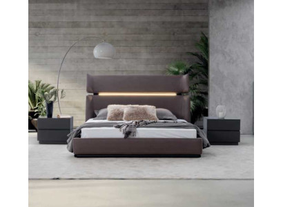 Luxury Bedroom set Bed with 2x Bedside tables Modern Design Set