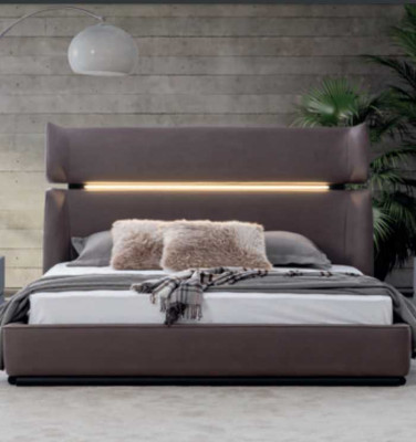 Bedroom Luxury Bed Modern Stylish Modern Bed gray 180x200
