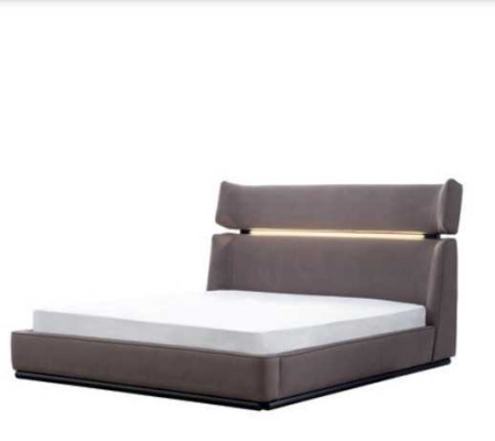 Bedroom Luxury Bed Modern Stylish Modern Bed gray 180x200