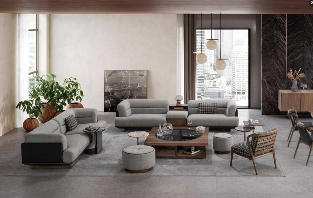 Luxury Living room Set Sofa with Armchair Modern Design Sofa set 6 pieces