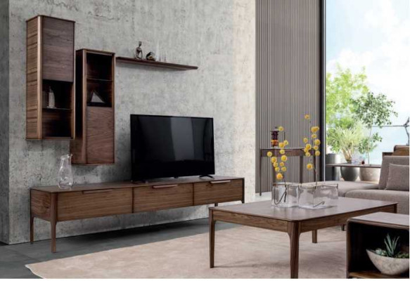 Living room set wall unit shelf with tv stand modern design wall unit