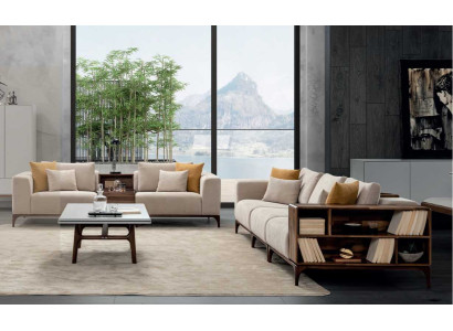 Luxury 4-piece living room set sofa 3+2+1 seater with coffee table modern design