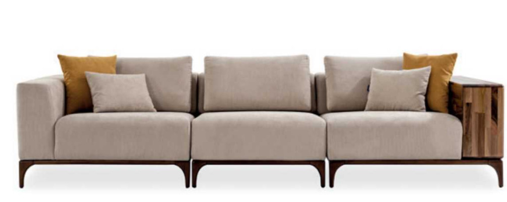 Luxury 4-piece living room set sofa 3+2+1 seater with coffee table modern design