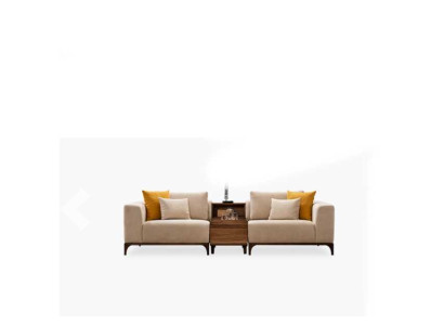 Luxury Living room Sofa Modern Design Wood with Textiles Two-seater