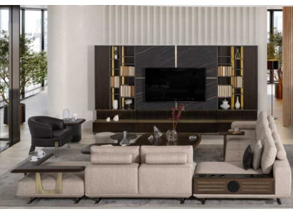Living landscape L-shape Corner sofa Couch Design Upholstery Suite Sofa Corner new