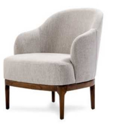 Luxury Armchair for Living room Gray Color Design Lounge Club Furniture Single Seater
