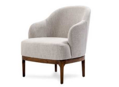 Luxury Armchair for Living room Gray Color Design Lounge Club Furniture Single Seater