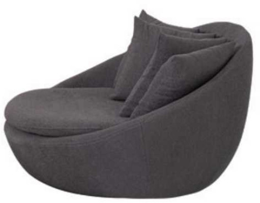 Armchair Upholstery Seater Modern Design Gray Lounge Luxury Living room Club