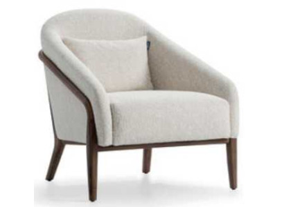 Armchair Upholstery Seater Modern Design Gray Lounge Luxury Living room