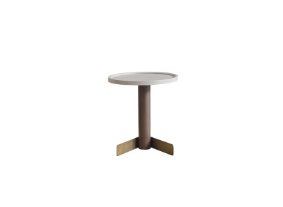 White Side table Living room tables Modern Wood round table wooden base