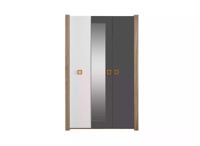 Children's clothes cupboard wardrobe children's furniture children's room wood grey