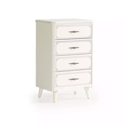 Luxury Chest of drawers Wardrobe Wood Bedroom Modern Chest of drawers White Design
