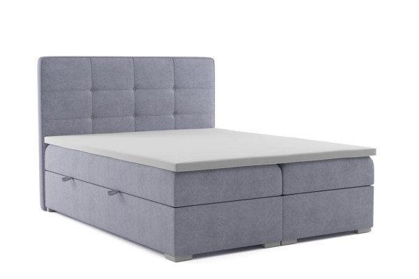Bed Bedroom Luxury Textile Furniture Upholstered furniture style box spring bed