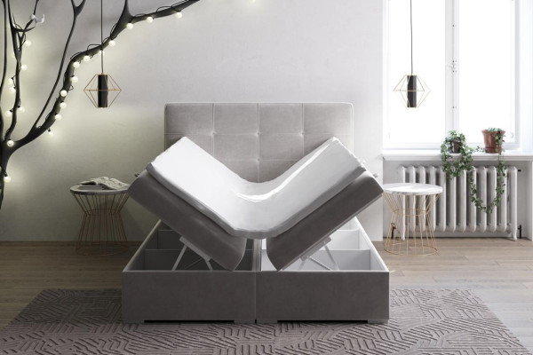 Bed Bedroom Luxury Textile Furniture Upholstered furniture style box spring bed