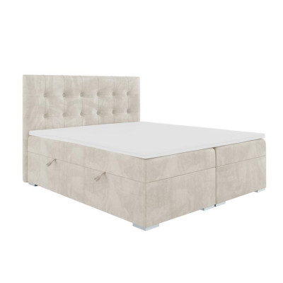 Bed Luxury Bedroom Double bed Textile Upholstery Design Furniture Box spring bed