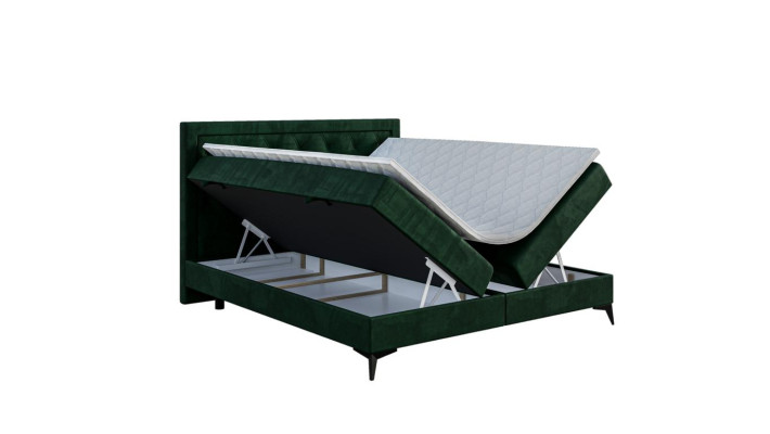 Luxury Upholstered bed Box spring bed Double bed Upholstery Fabric Design Bed Furniture