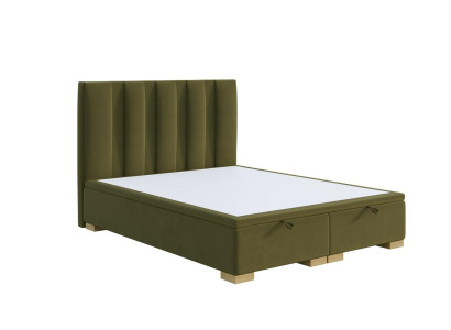 Bedroom Bed Double bed Modern Designer Furniture Green Upholstered bed