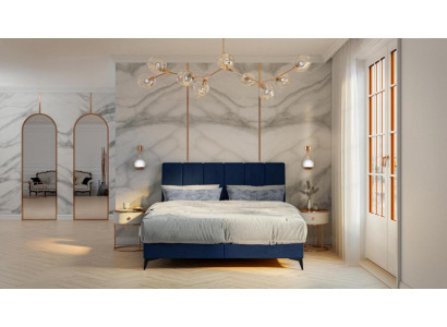 Modern Bed Bedroom Designer Double bed Box spring bed Upholstered bed