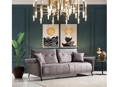 Sofa Couch Living room Three Seater Upholstered Sofa Luxury Design Furniture Modern Textile