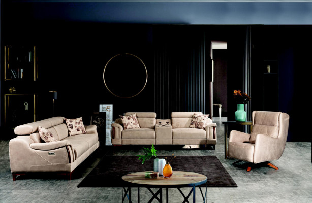 Living room set 3 piece luxury sofa set three seater sofa couch modern furniture