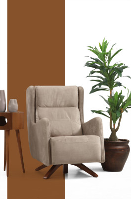 Single Seater Armchair Living room Designer Furniture Modern Upholstered Armchair