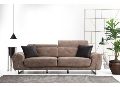 Three-seater sofa couch style modern design upholstered furniture luxury textile