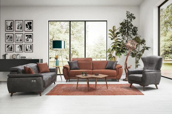 Sofa set 3 pieces living room three seater sofa couch modern armchair luxury