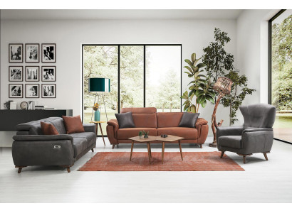 Sofa set 3 pieces living room three seater sofa couch modern armchair luxury
