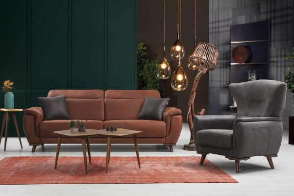 Sofa set 3 pieces living room three seater sofa couch modern armchair luxury