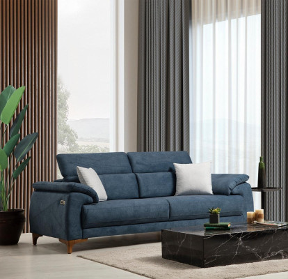 Complete Sofa Couch Three Seater White Armchair Living room Sofa set 3pcs