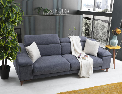 Living room Complete 2-piece three-seater sofa Modern Armchair Textile new Furniture Couch