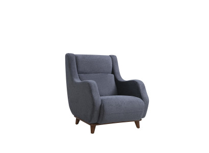Gray Armchair Modern Seat Living room Upholstered furniture Textile Furniture Design