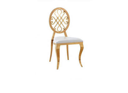 Design Chair Armchair Upholstery Chairs Luxury Textile stainless steel Armchair Dining room