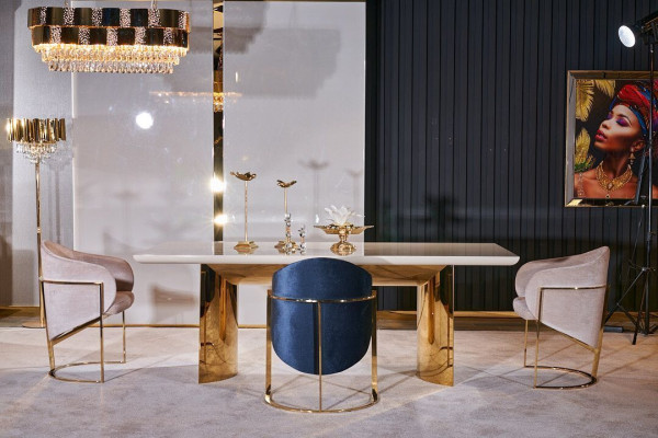 Dining room Set Table + 4x Chairs Dining room chair Set Table Group 5pcs
