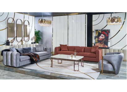 Sofa set 3+3+1 Seat Coffee table Set Sofa Upholstery Couch 4 pieces. set