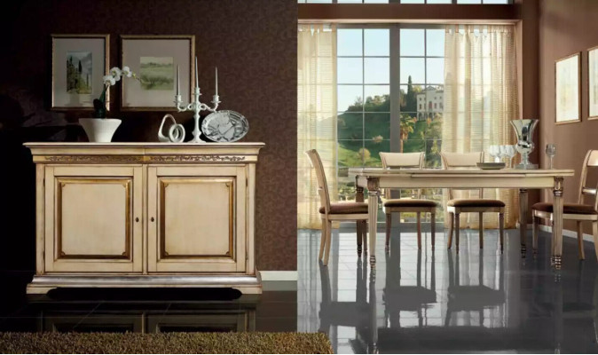 exclusive s 6-piece dining room set with sideboard and 4 chairs