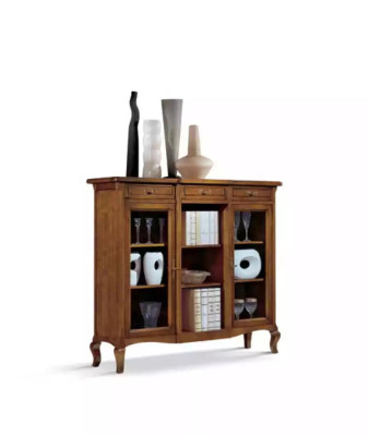 Display case Living room Furniture Sideboard Wood Showcases Brown Wardrobe Real wood