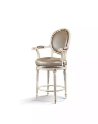 Round Stool Wooden Stool Solid wood Stool Chair Bar Stool Silver new