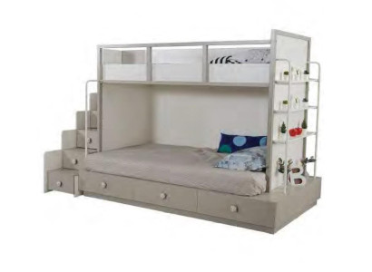 Bunk bed Loft bed Play bed Childrens bed with drawers Modern Wood Solid
