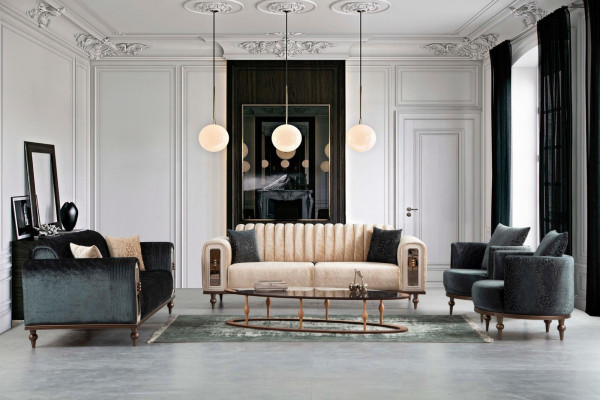 Round Armchair Luxury Upholstery Design Textile 1 Seater Single Seater Furniture Furniture
